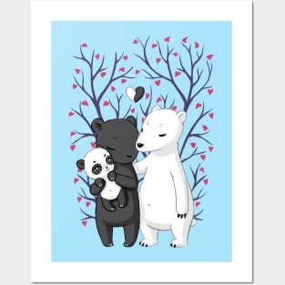 Bear Family Posters and Art